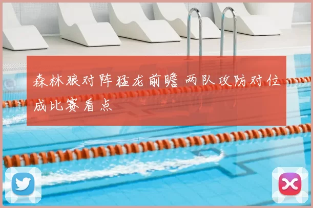 森林狼对阵猛龙前瞻 两队攻防对位成比赛看点